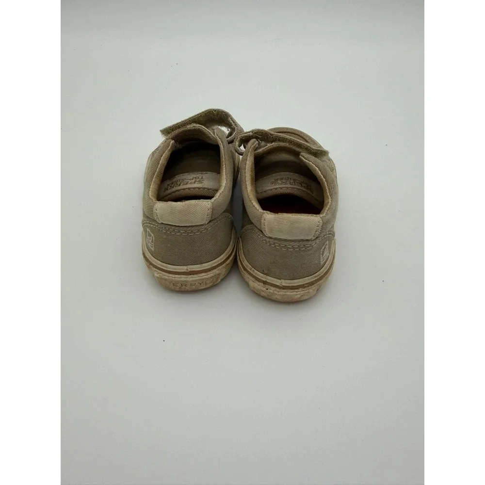 Sperry 6M Tan Halyard H&L Toddler Boat Shoes Sneakers Casual Preppy Nautical Kid